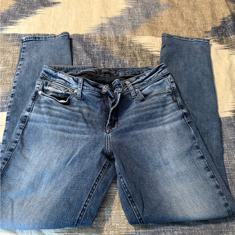 Silver Jeans Women's Light Blue Skinny Jeans 31X31